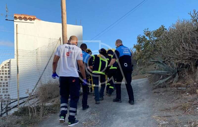 Momento del rescate de la mujer/TA.